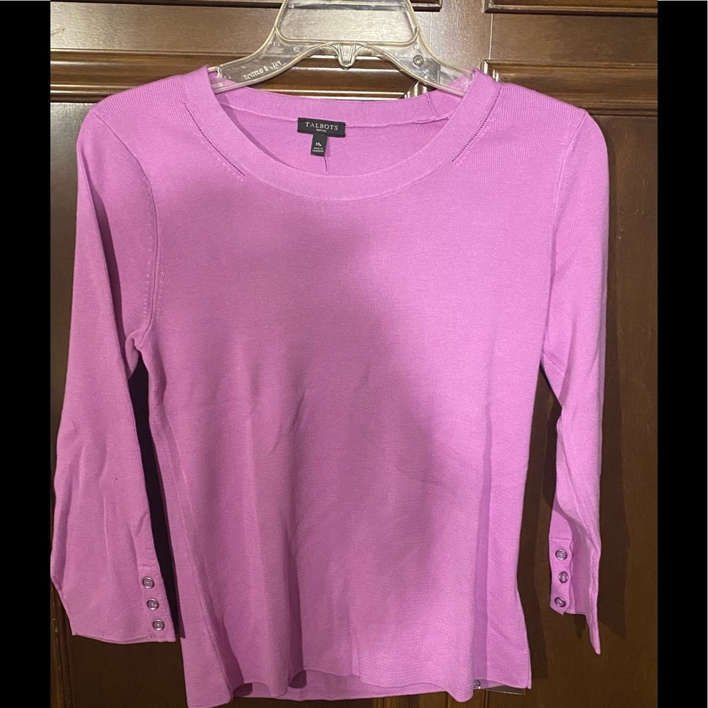 NWT! SALE SALE Talbots PM 3/4 sleeve. Beautiful top/sweater.